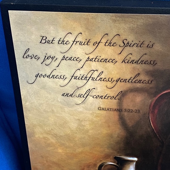 Home Decor inspirational plaque Galatians 5:22-23 - Picture 4 of 9